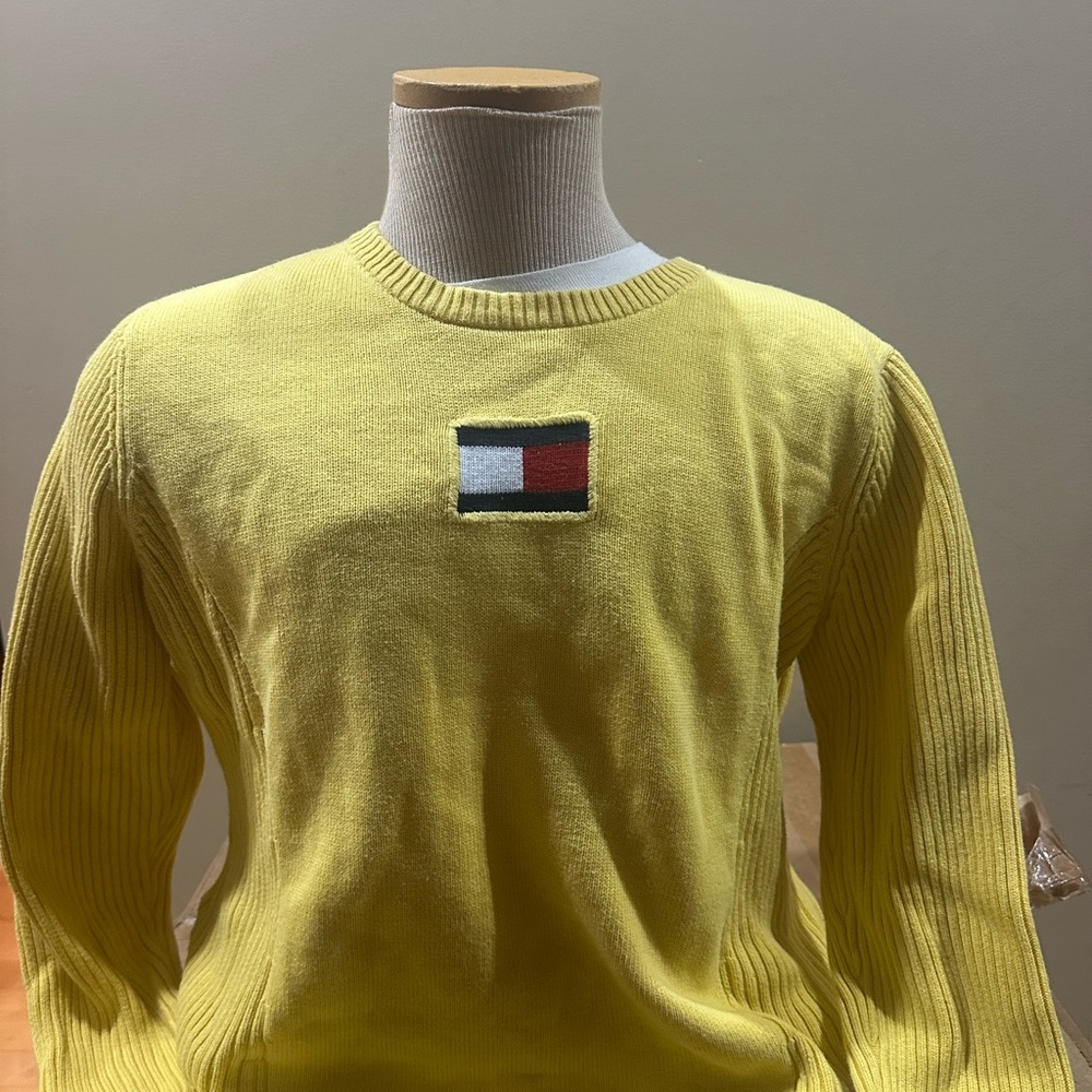 Tommy Hilfiger Womens Yellow Sweater